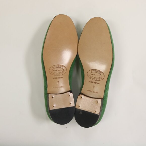 NEW Stubbs & Wootton Linen Size 7 Embroidered Cocktails Slippers - Picture 6 of 10